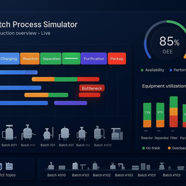 Free Batch Reactor Kinetics Simulator | Simulations4All