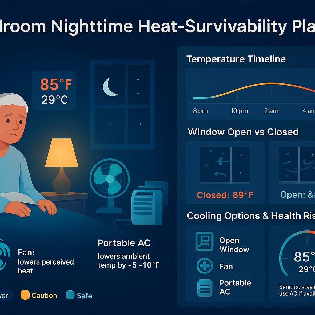 Bedroom Nighttime Heat-Survivability Planner for Seniors