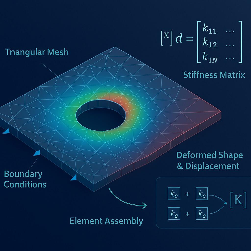 Advanced FEA Solver — Finite Element Analysis with 2D/3D, Thermal, Modal & Nonlinear