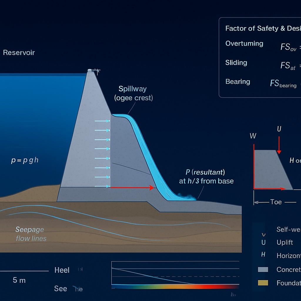 Dam Engineering & Hydraulics Simulator