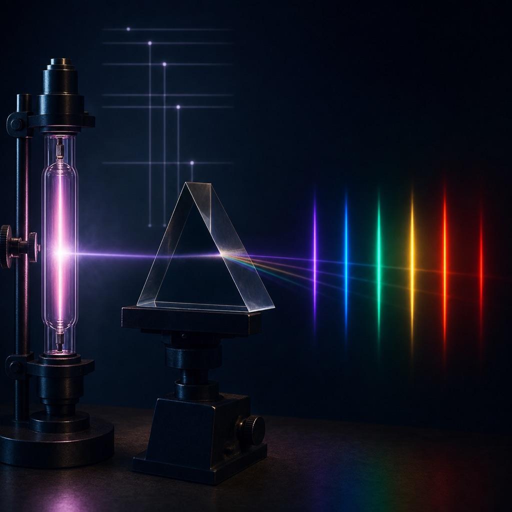 Hydrogen Balmer Wavelength–Energy Ledger