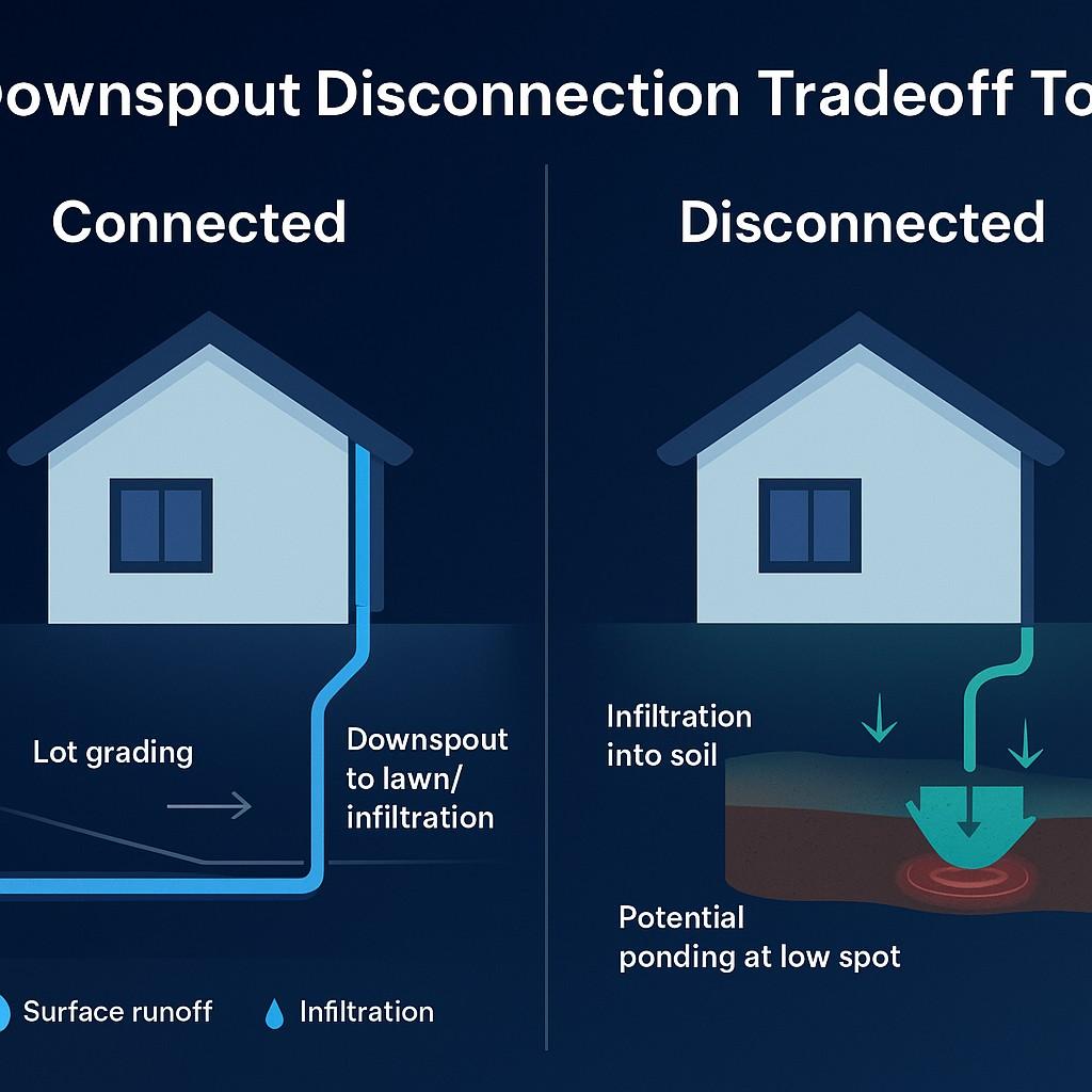 Downspout Disconnection Flood-Risk Tradeoff Tool