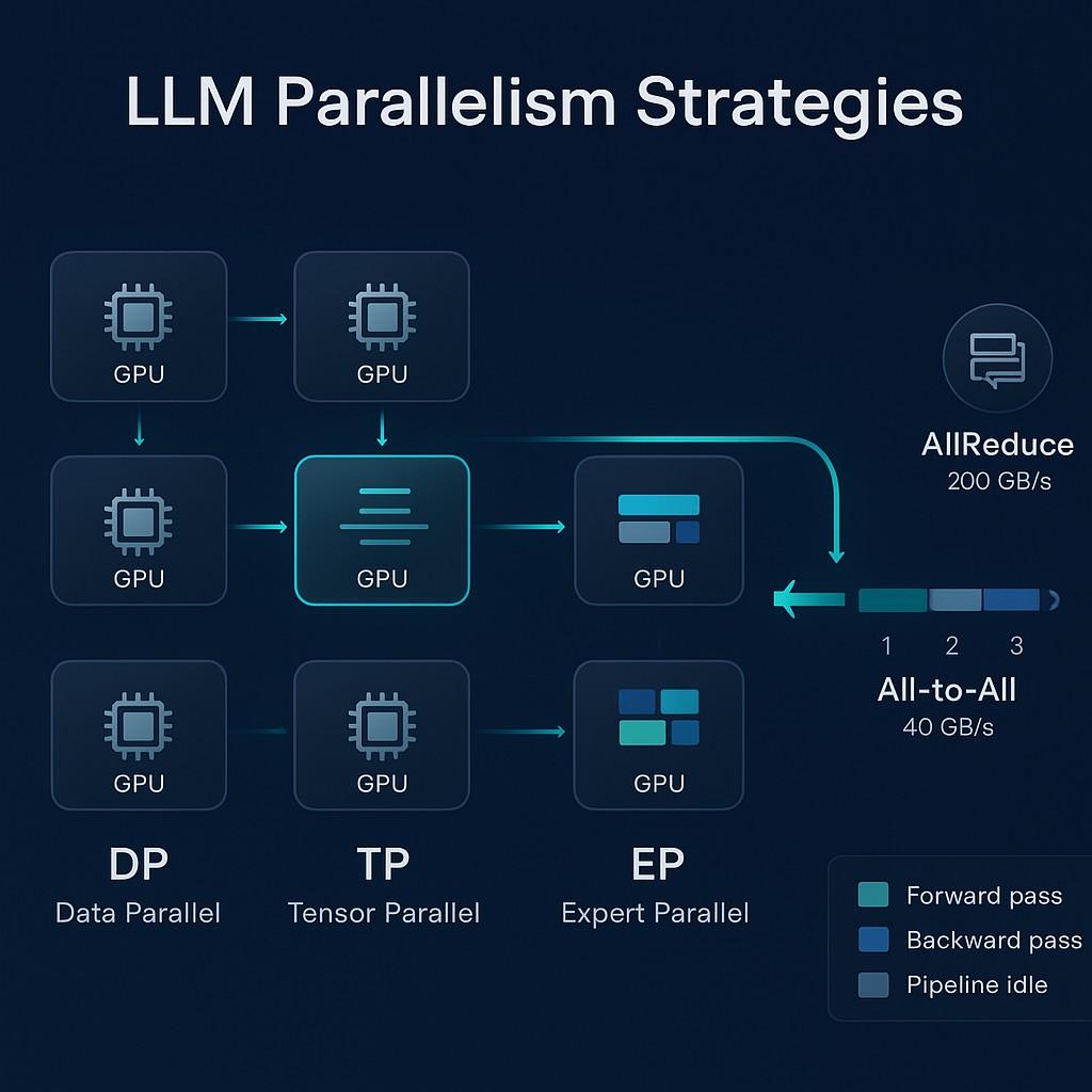 LLM Parallelism Strategies Explained