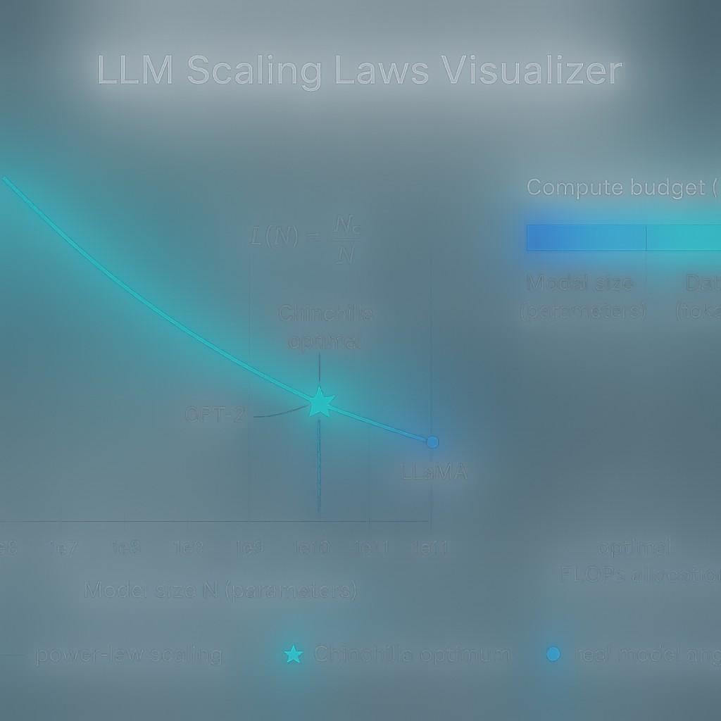 LLM Scaling Laws Visualizer: Understanding Chinchilla-Optimal Training