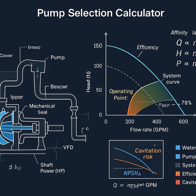 Pump Curves & System Curves | Simulations4All
