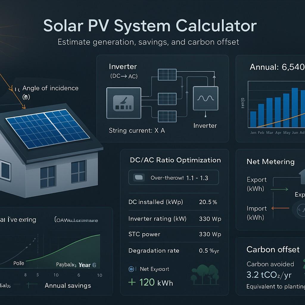 Solar Panel Array Tilt & Shading Optimizer | Simulations4All