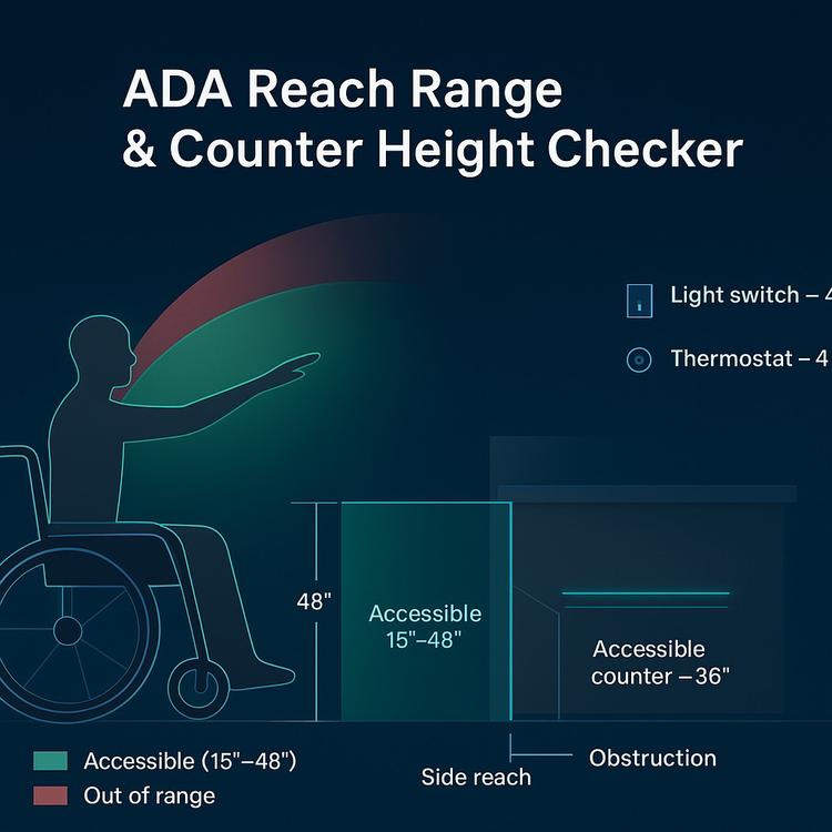 Ada Ramp Layout Free ADA Ramp Design Calculator: Slope, Landings, Handrails & Layout ...