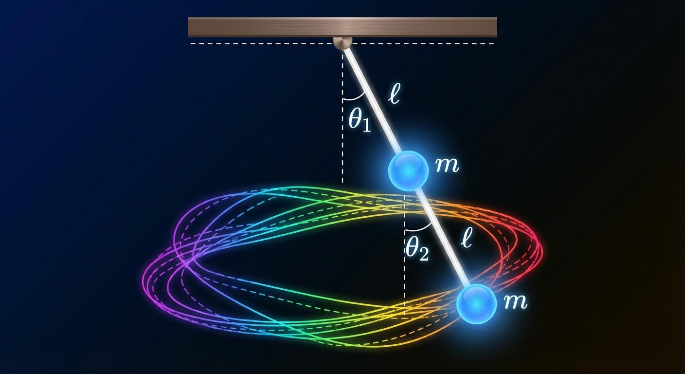 Double Pendulum Chaos Simulator