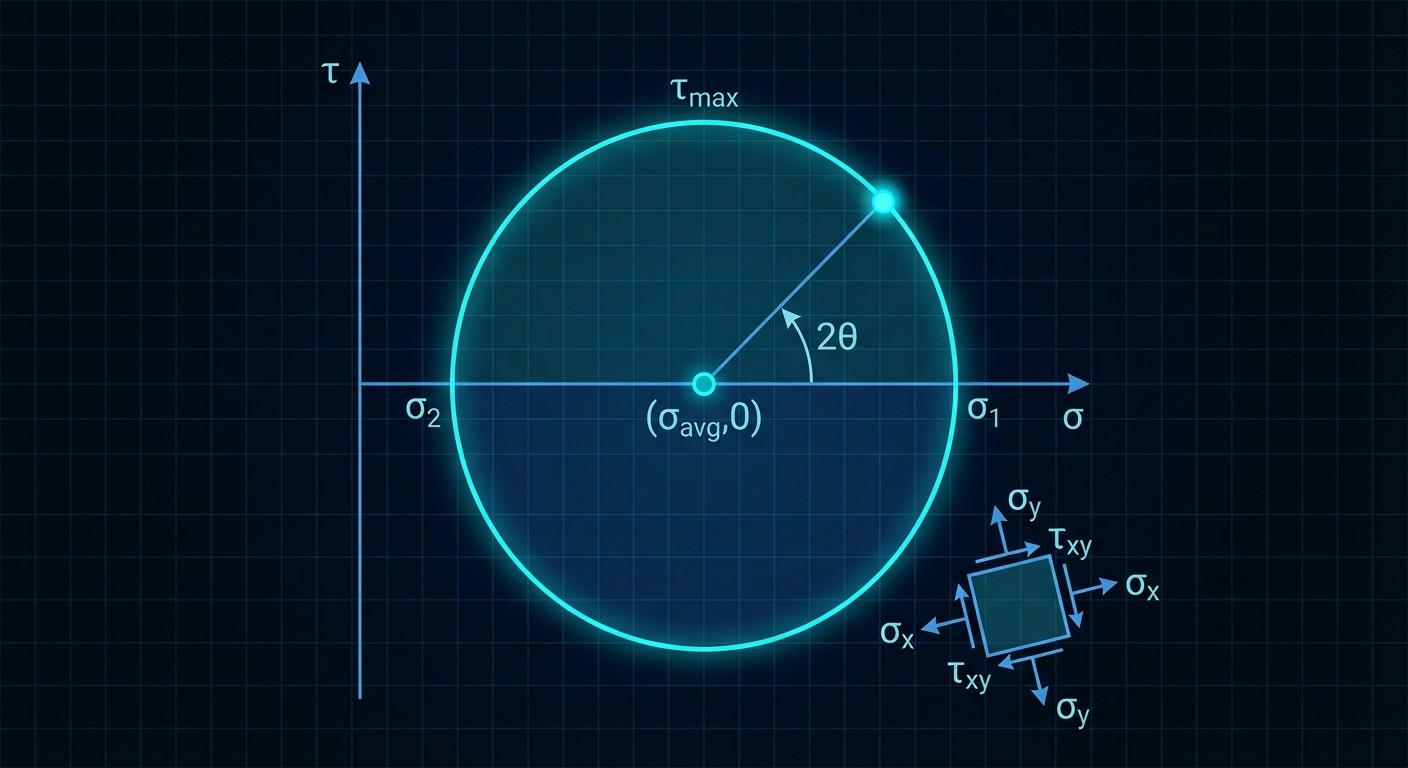 Mohr's Circle Calculator - 2D/3D Stress Analysis