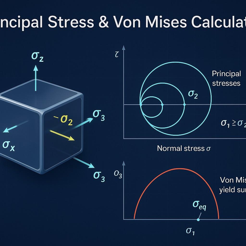 Principal Stress & Von Mises Calculator
