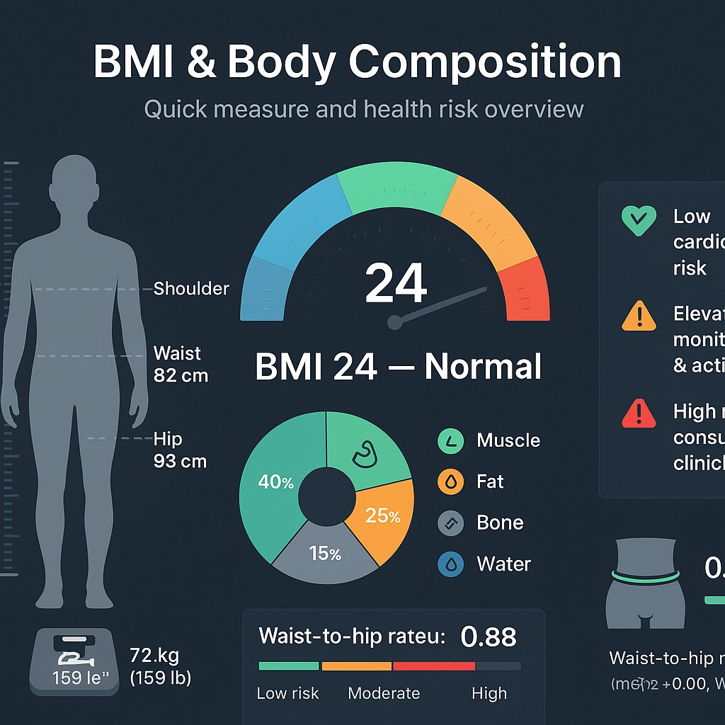 Free BMI & Body Composition Calculator | Simulations4All