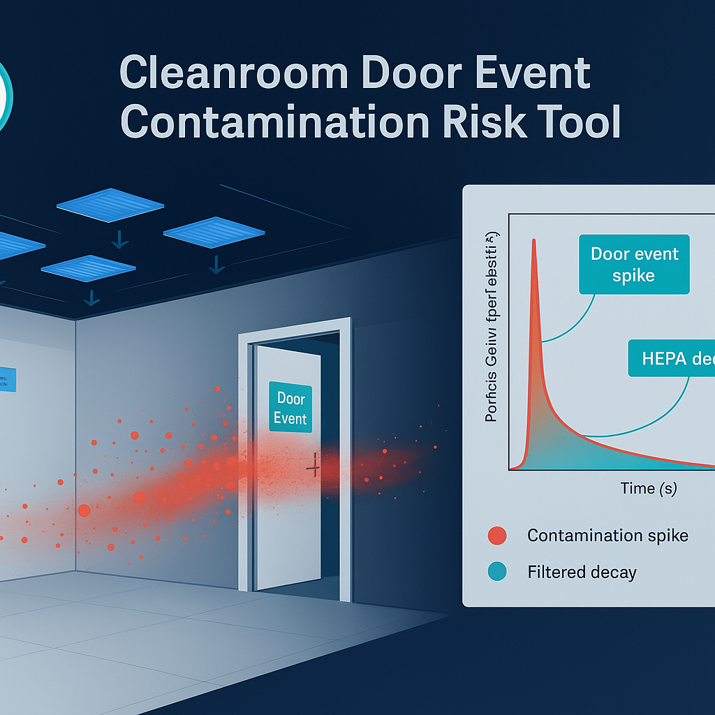 Free Cleanroom Door Event Contamination Risk Tool | Simulations4All