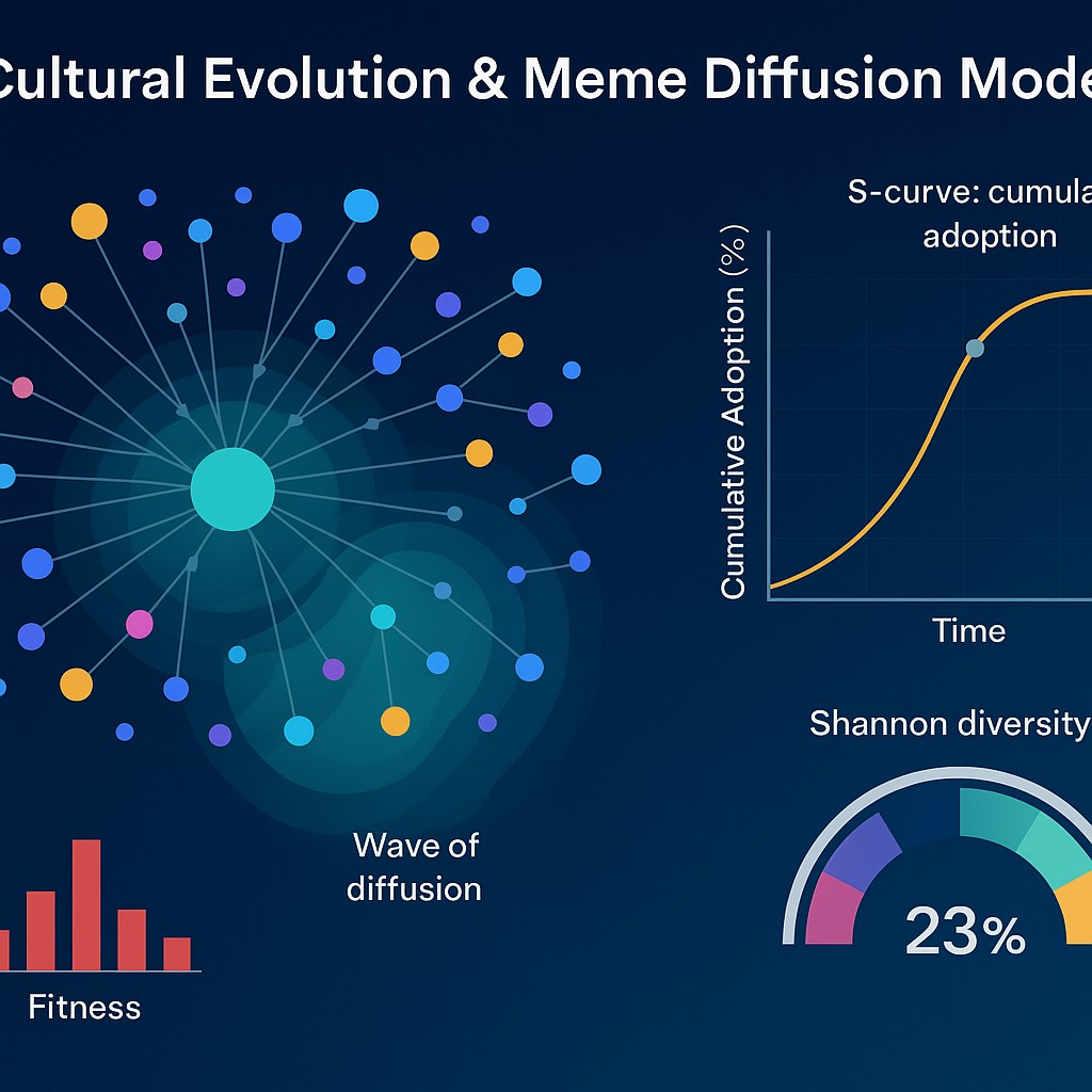 Cultural Evolution & Meme Diffusion Model | Simulations4All