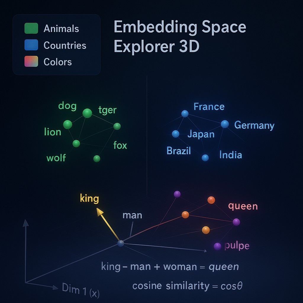 Free Embedding Space Explorer 3D | Simulations4All