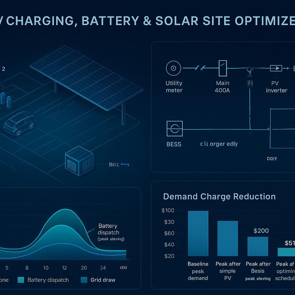 EV Charging + Battery + Solar Site Optimizer: Size Solar PV, Storage ...