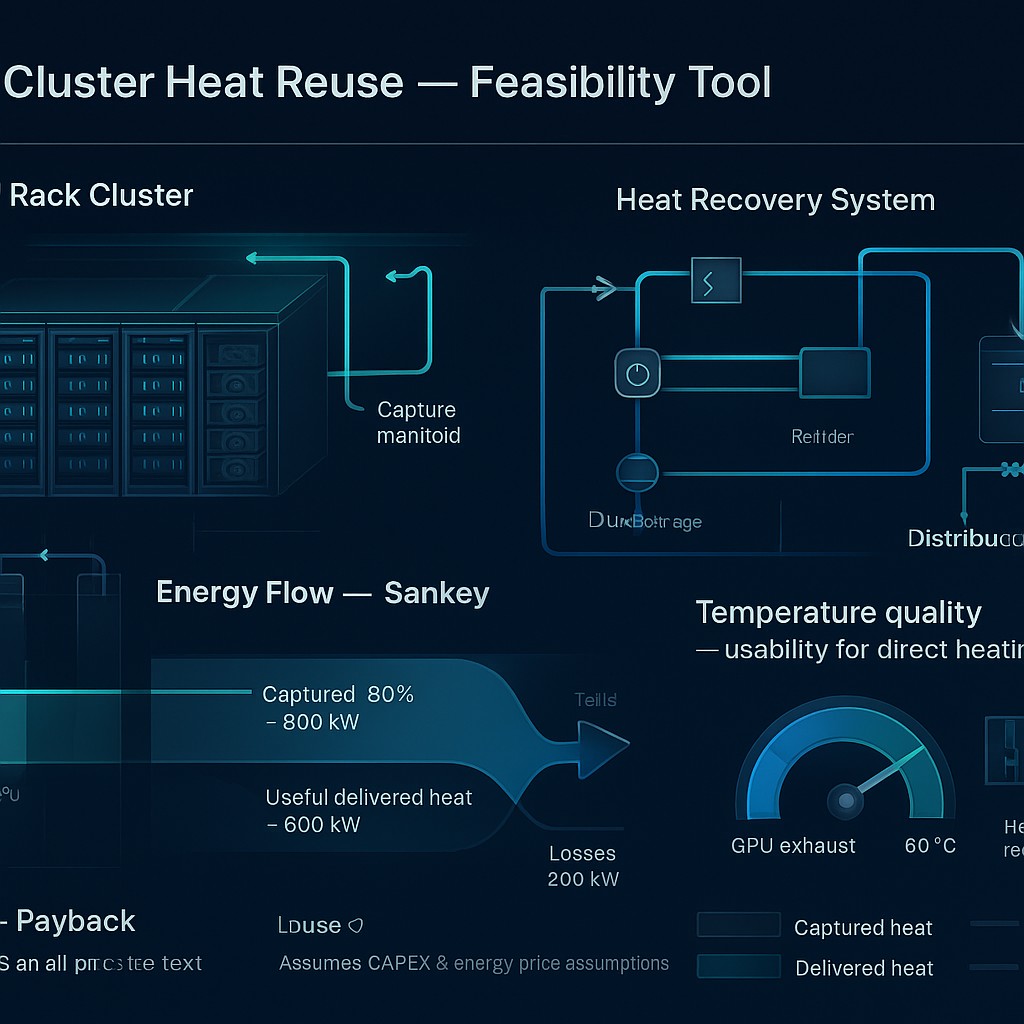 Free GPU Cluster Heat Reuse Feasibility Tool | Simulations4All