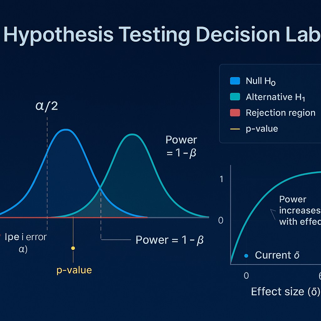 Hypothesis Testing Decision Lab | Simulations4All