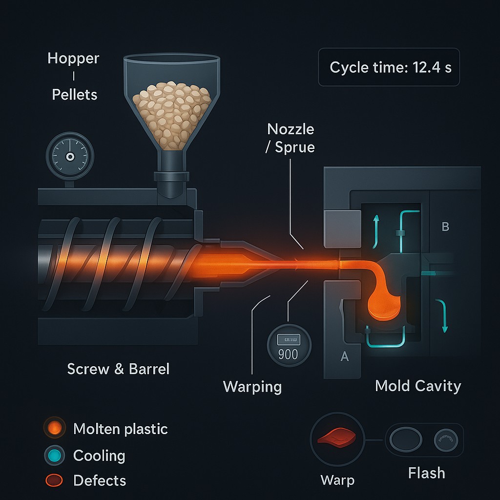 Mold Injection Simulation Free Injection Molding Process Simulator | Simulations4All