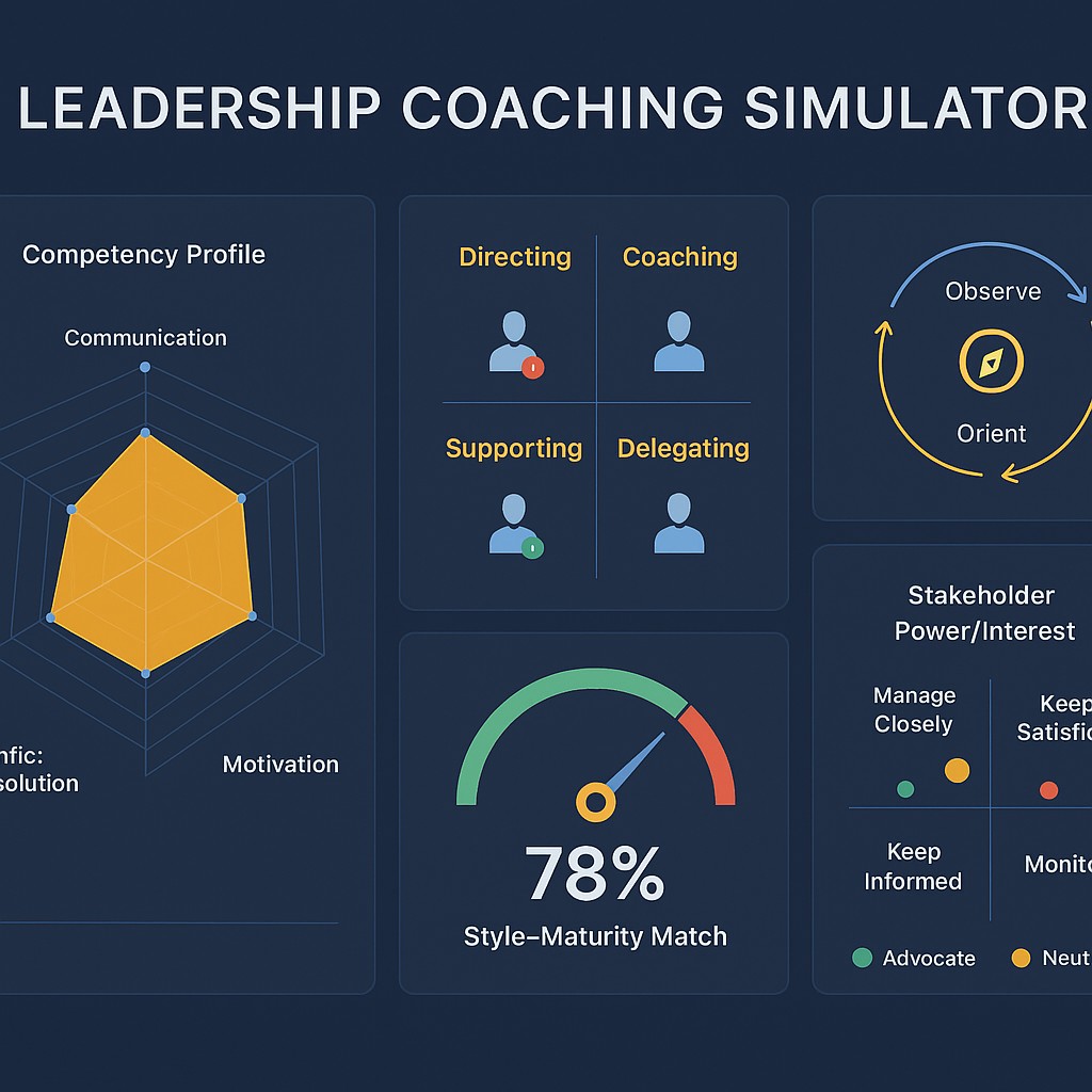 Free Leadership Coaching Simulator: Interactive Leadership Style ...