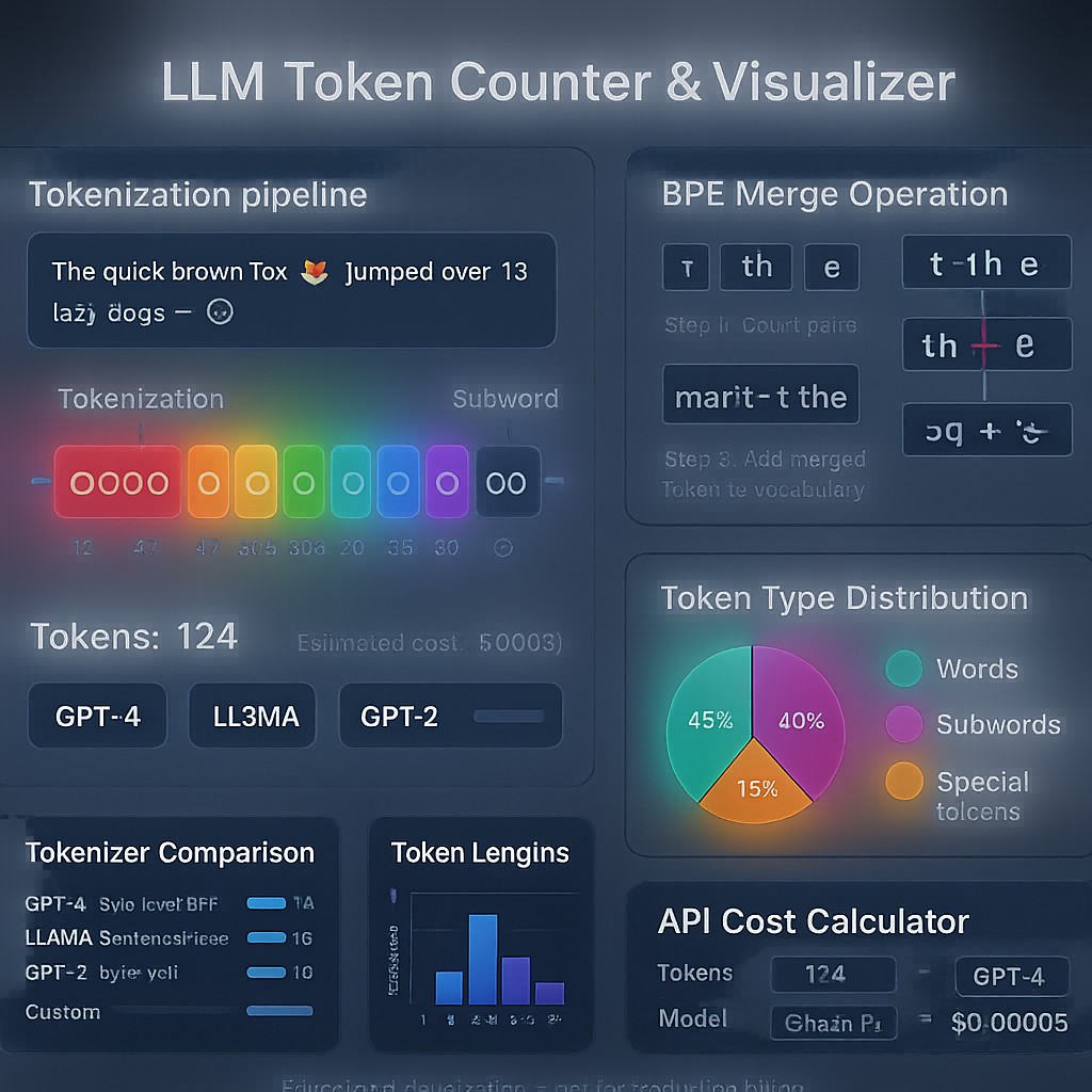 Free LLM Token Counter & Visualizer: See How AI Models Tokenize Your ...
