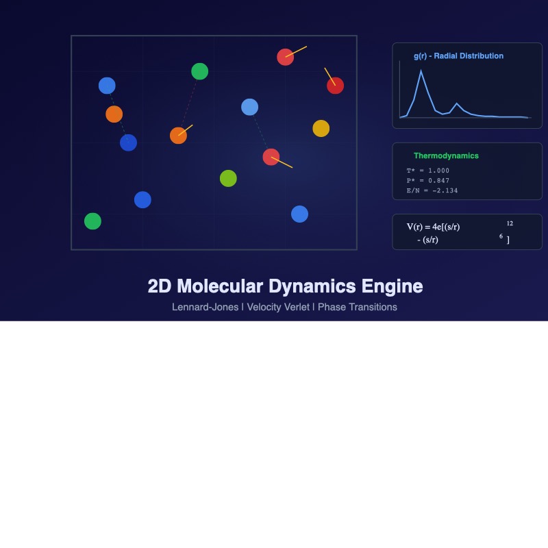2D Molecular Dynamics Engine | Simulations4All