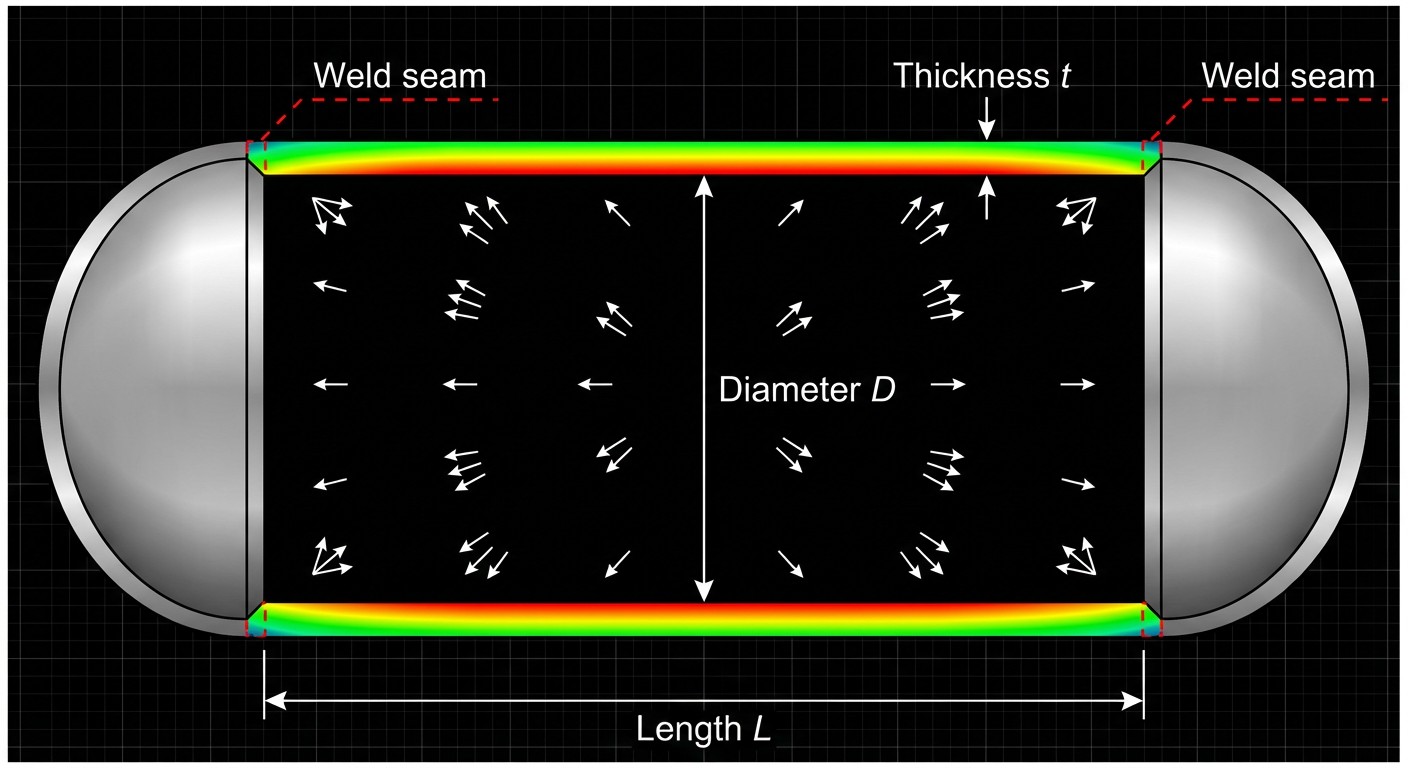 Free Pressure Vessel Calculator | Simulations4All