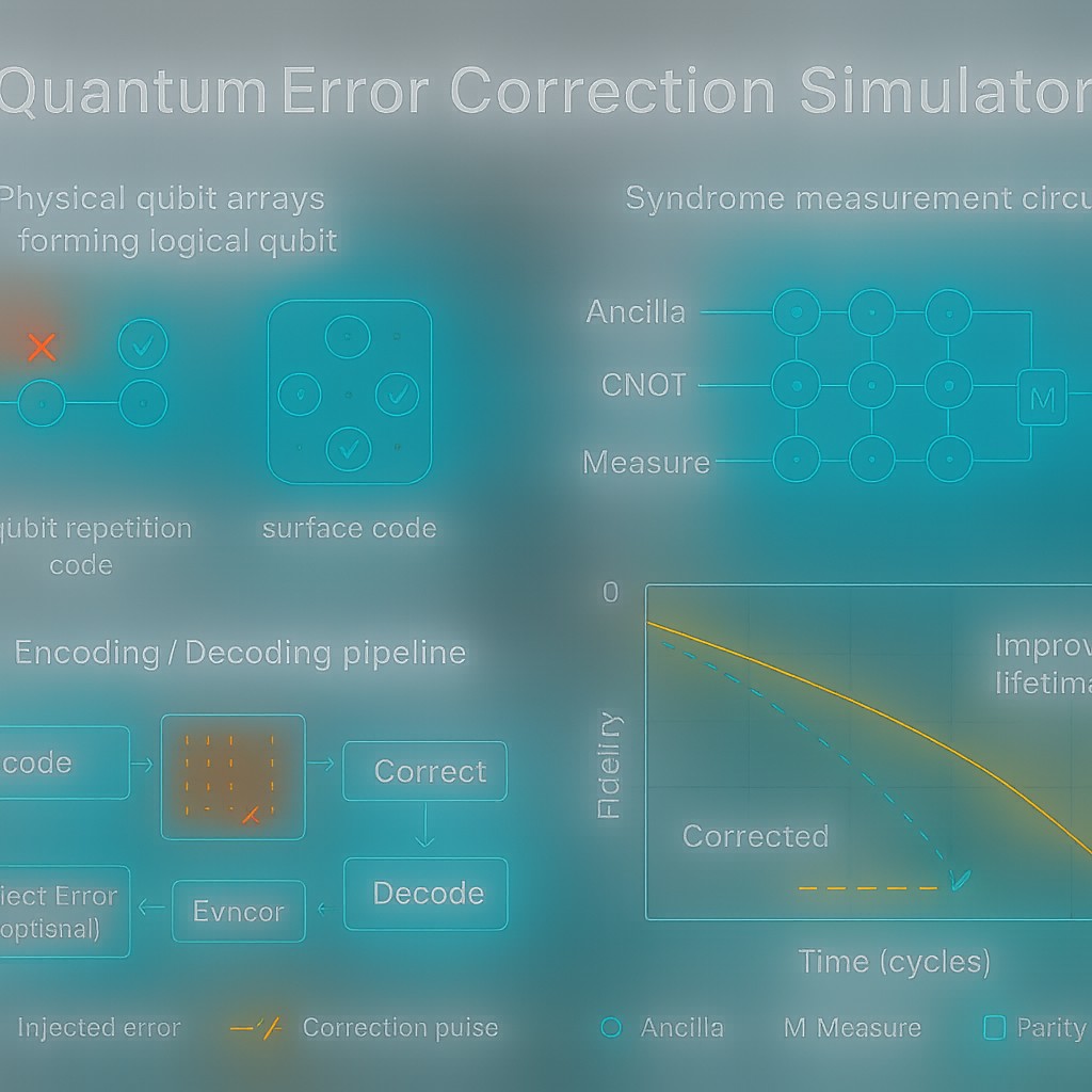 Free Quantum Error Correction Simulator | Simulations4All