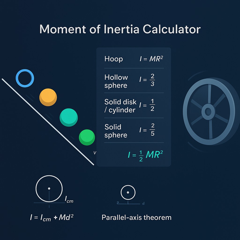 Free Moment of Inertia Calculator: Interactive Rotational Dynamics and ...