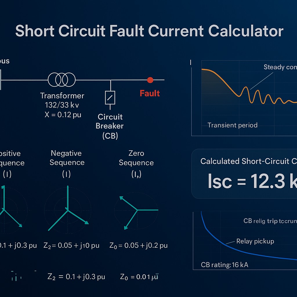 Free Short Circuit / Fault Current Calculator | Simulations4All
