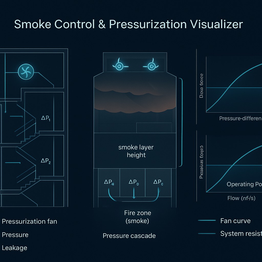 Free Smoke-Control Pressurization Visualizer | Simulations4All