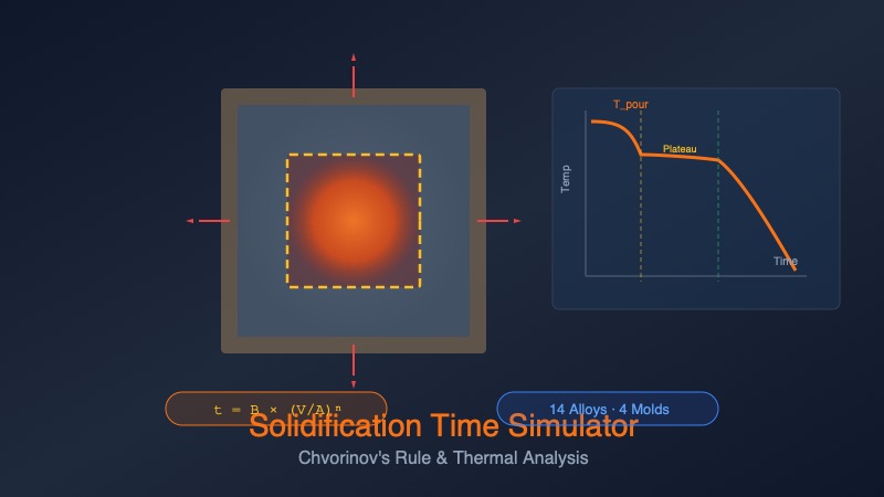 Solidification Simulation Free Solidification Time Simulator | Simulations4All