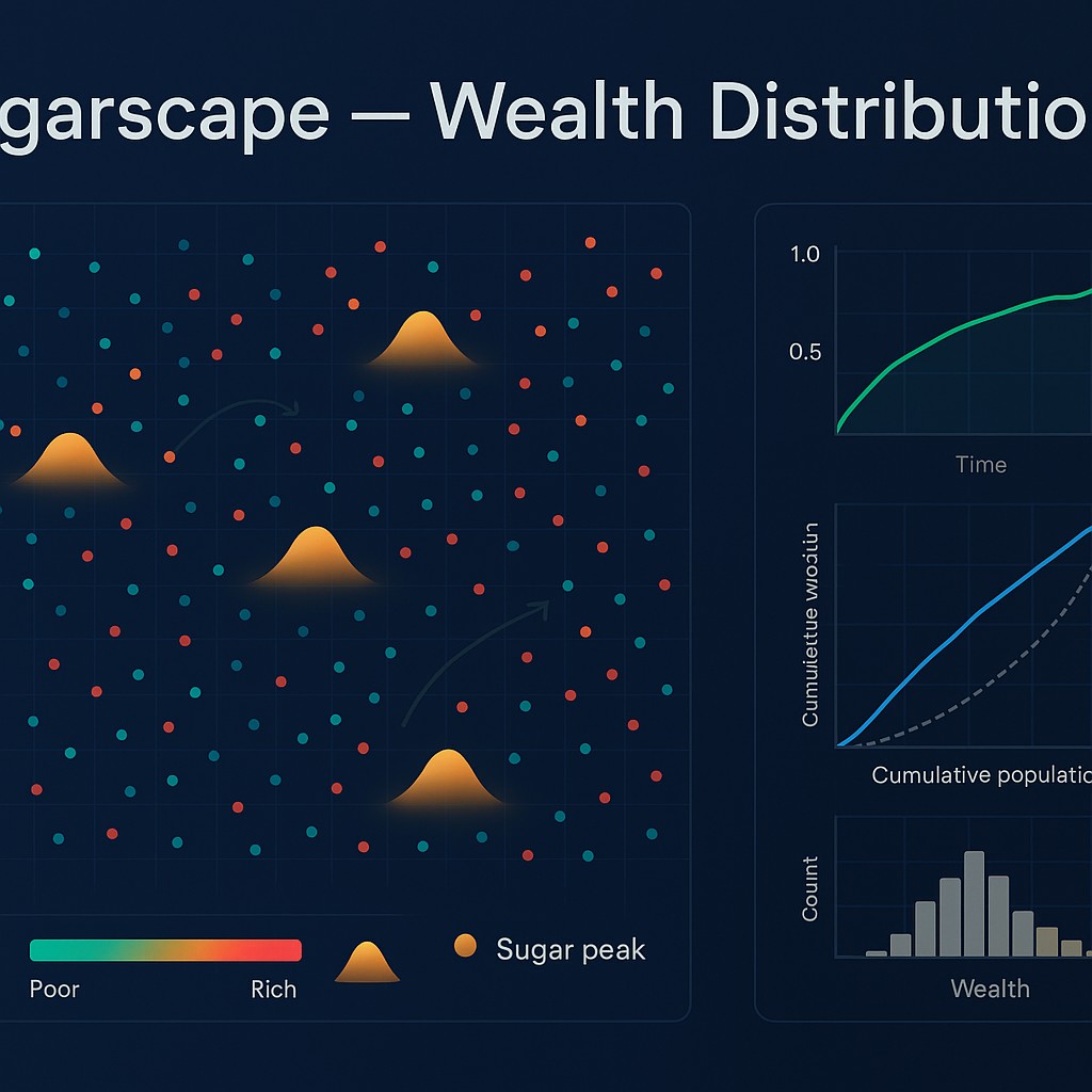 Free Sugarscape Simulator: Interactive Agent-Based Model of Wealth ...