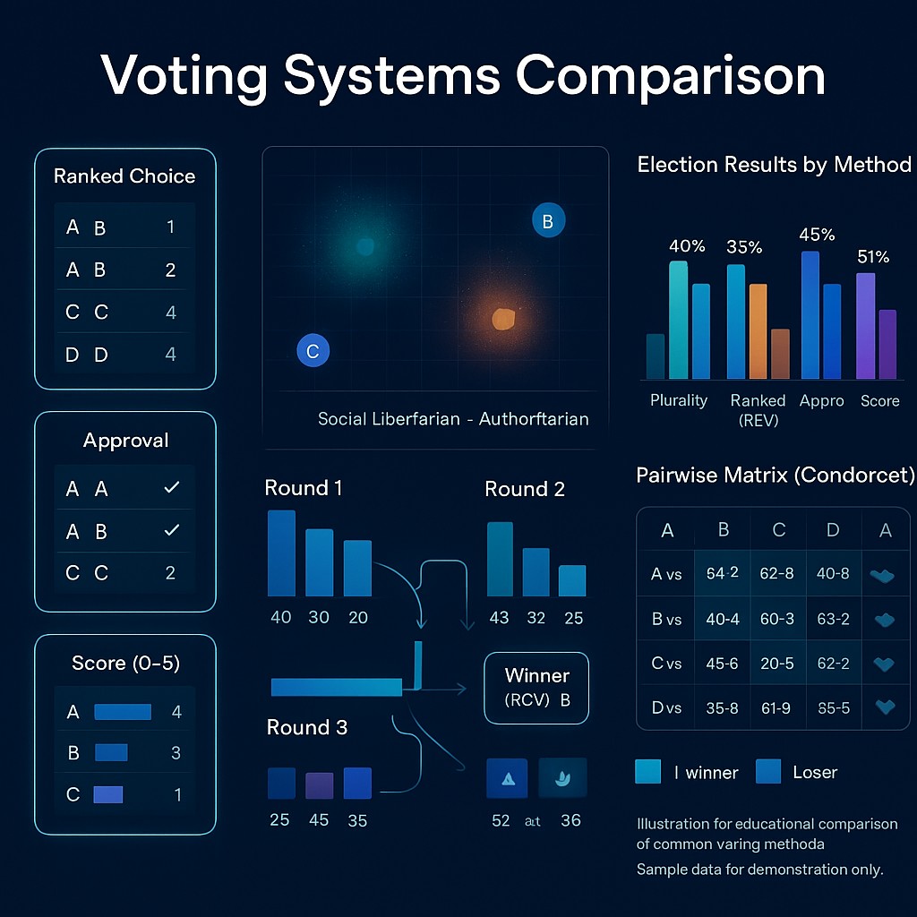 Voting Systems Comparison | Simulations4All